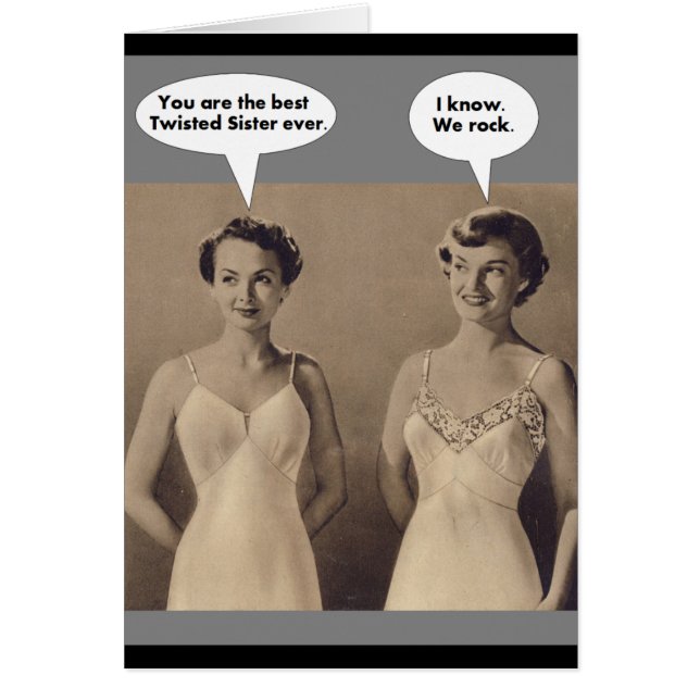 Cartão Eu amo tê-lo como minha irmã torcida (Frente)