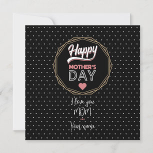 Cartão Eu amo você mãe