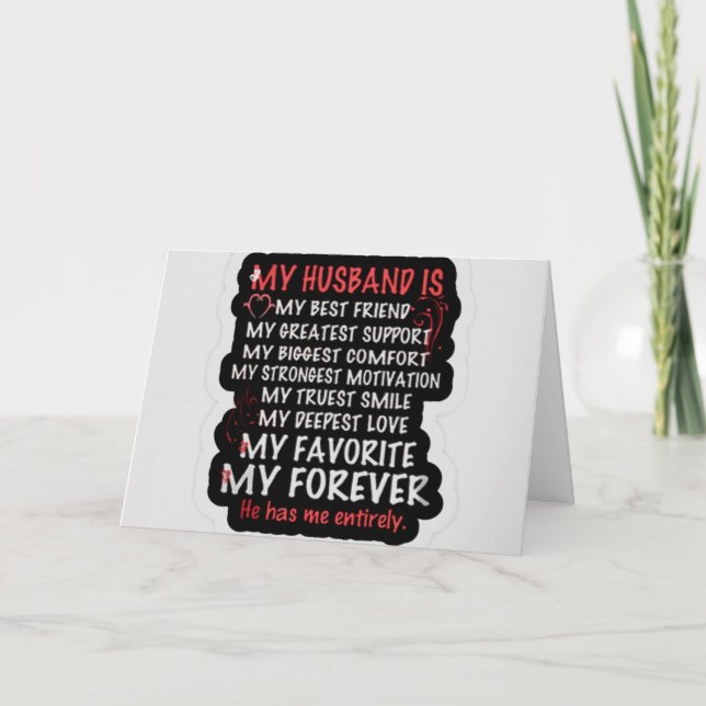 CARTÃO "EU AMO VOCÊ" MARIDO ANIVERSÁRIO (Frente)