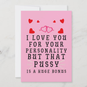 Cartão Eu amo você por sua personalidade