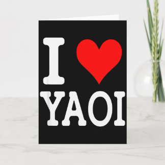 Cartão Eu Amo Yaoi 