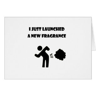 Cartão Eu apenas lancei uma fragrância nova