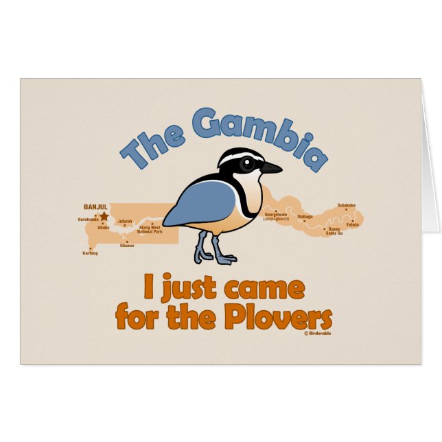 Cartão Eu apenas vim para as tarambolas (Frente Horizontal)