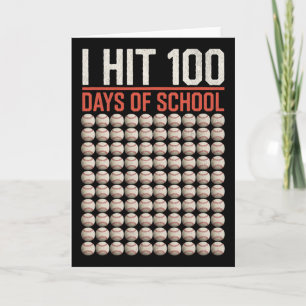 Cartão Eu atingi 100 dias de escola engraçado Bysebyll 10