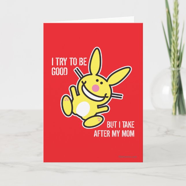 Cartão Eu Atrás Da Minha Mãe (Frente)