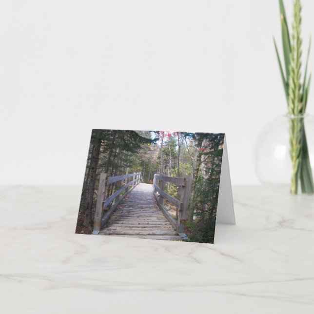 Cartão Eu atravessaria qualquer placa de ponte (Frente)