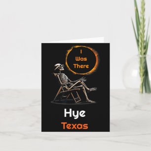 Cartão Eu Camisa Eclipse Solar Hye Texas Lá