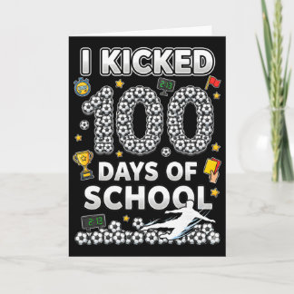 Cartão Eu Chutei100 Dias De Escolas Futebol Sorvete Gotej