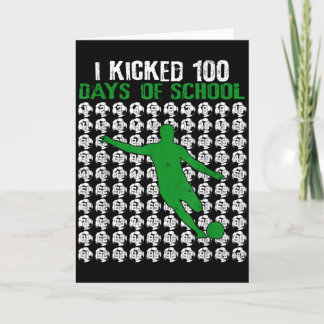 Cartão Eu Chutei 100 Dias De Futebol Escolar Esportivo 10