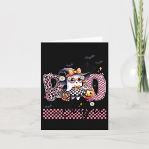 Cartão Eu Coloquei O Boo Em Boujee Fofa Fantasma Leopardo