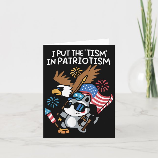 Cartão Eu Coloquei O Tismo No Águia Atlética Patriota  (Frente)