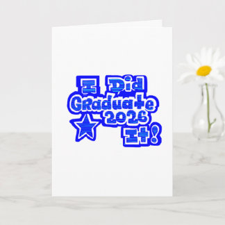 Cartão Eu Consegui!, Graduado 2026