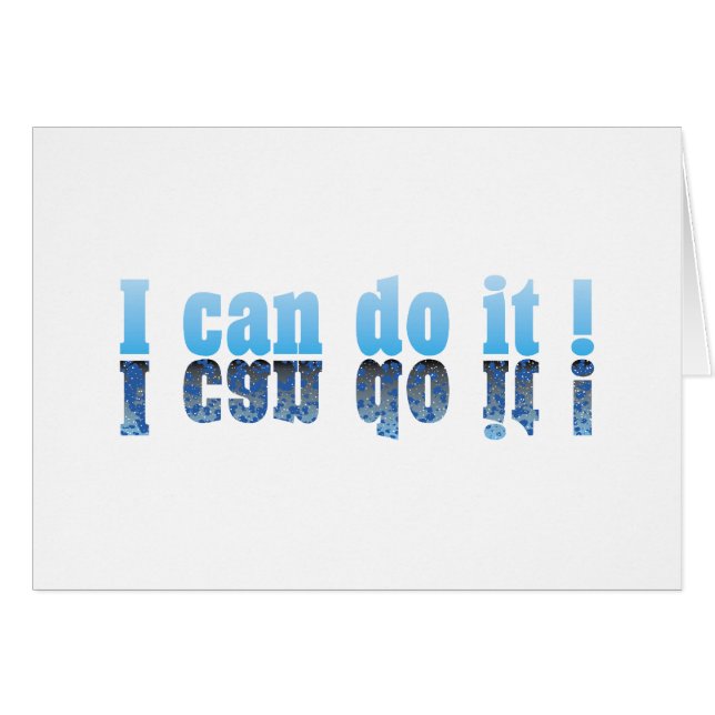 Cartão Eu Consigo! (Frente Horizontal)