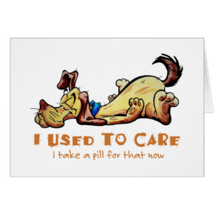 Cartão Eu Costumava Me Importar.
