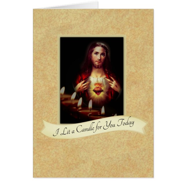 CARTÃO EU DEIXEI UMA CÁPSULA PARA VOCÊ HOJE SACRED HEART  (Frente)