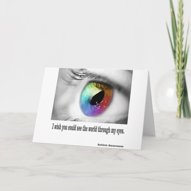 Cartão Eu desejo que você poderia ver (Frente)