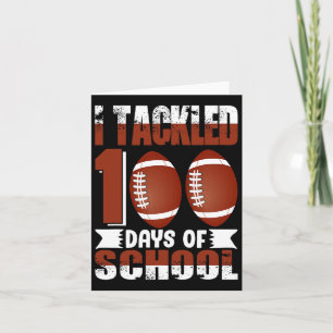 Cartão Eu Encontrei A Escola 100 Dias 100º Dia de Futebol