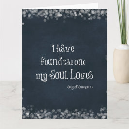 Cartão Eu encontrei aquele que minha alma ama Versículo d