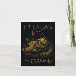 Cartão Eu Ensino Npcs Para Dopamina - Divertido Salão de 