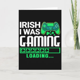 Cartão Eu Era Irlandês Jogando Dia de São Patrício Engraç
