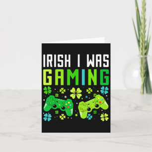 Cartão Eu era irlandês jogando, engraçado dia de São Patr