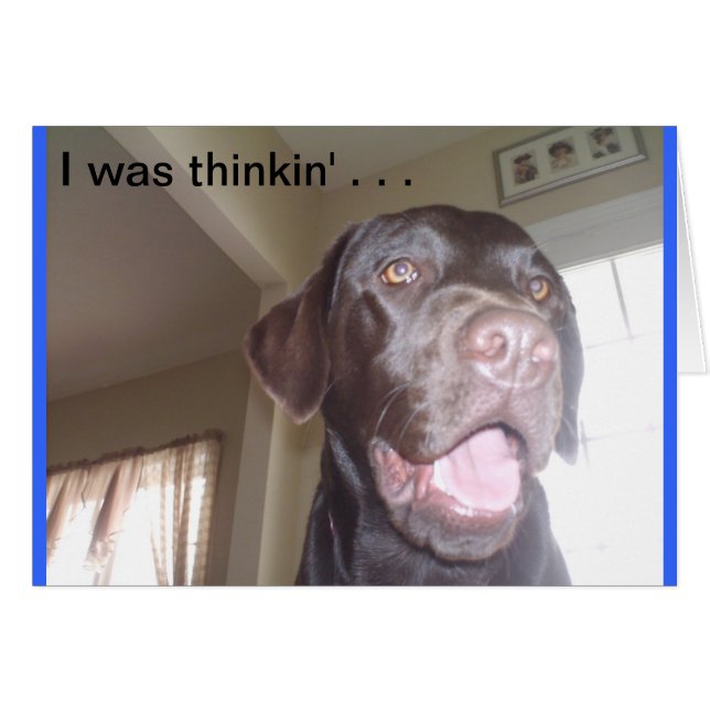 Cartão Eu era thinkin… (Frente Horizontal)