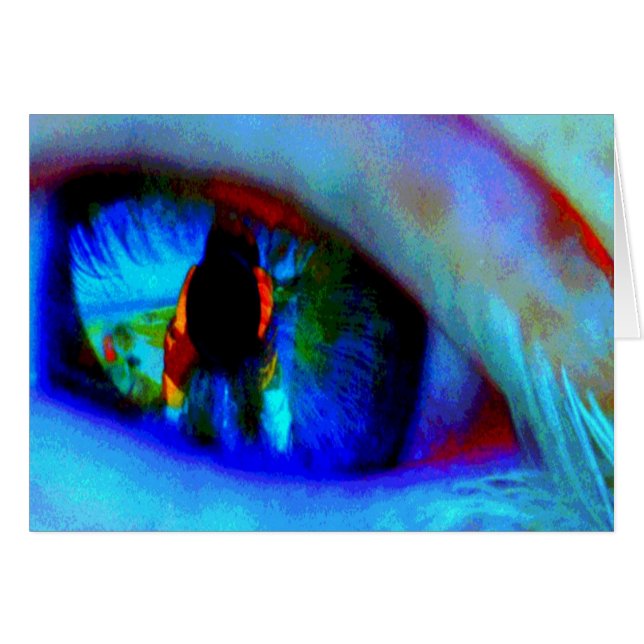 Cartão eu espio com meu olho pequeno (Frente Horizontal)