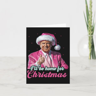 Cartão Eu Estarei Em Casa Para O Natal Engraçado Xmas Paj