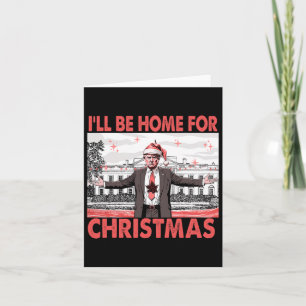 Cartão Eu Estarei Em Casa Para Papais noeis De Natal Engr
