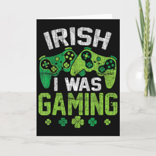 Cartão Eu estava jogando irlandês engraçado feliz dia de