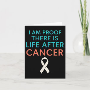 Cartão Eu Estou Prova De Que Há Vida Depois Do Cancer - E