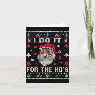 Cartão Eu faço isso pelas putas, Papai Noel de Natal rude