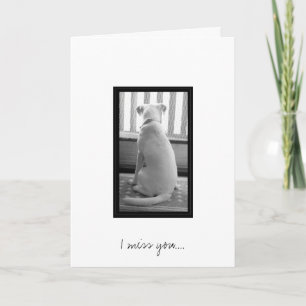 Cartão Eu falto-o….