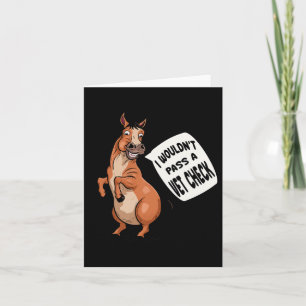 Cartão Eu Faria Um Vet Verificar Cavalo Equestre Quo