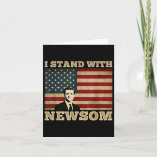 Cartão Eu Fico Com Gavin Newsom