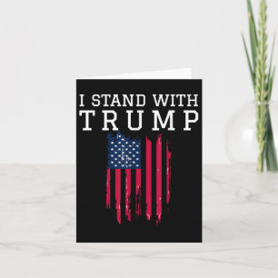 Cartão Eu Fico Com O Trump Pro Trump Support