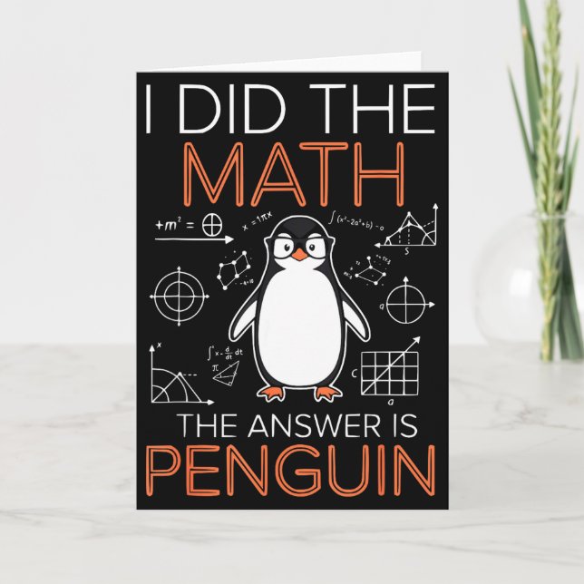 Cartão Eu Fiz A Matemática A Resposta É Professor De Mate (Frente)