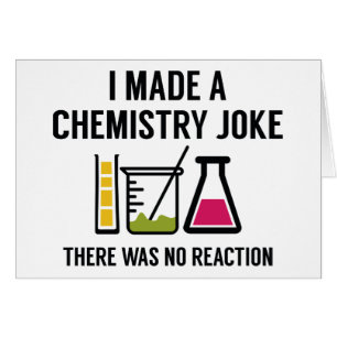 Cartão Eu fiz uma piada da química