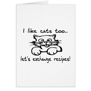 Cartão Eu gosto de gatos demasiado