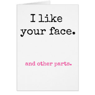 Cartão Eu gosto de sua cara