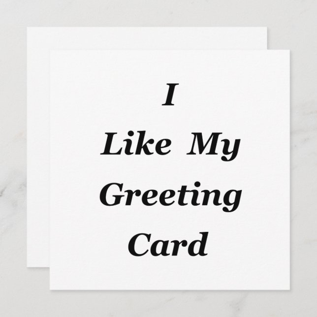 Cartão Eu Gosto do Meu (Frente/Verso)