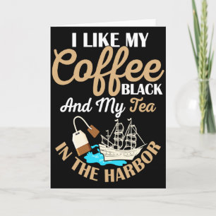 Cartão Eu Gosto do Meu Café Preto Professor de História T