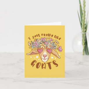 Cartão Eu Gosto Muito De Feliz Aniversário Do Goats