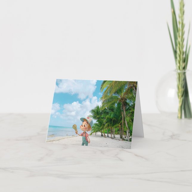 Cartão Eu Gritar Cone (Frente)