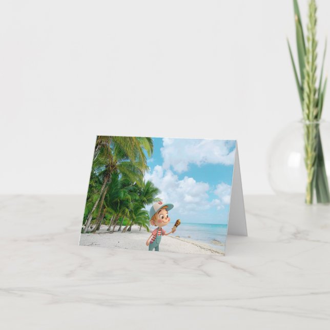 Cartão Eu Gritar Cone (Frente)