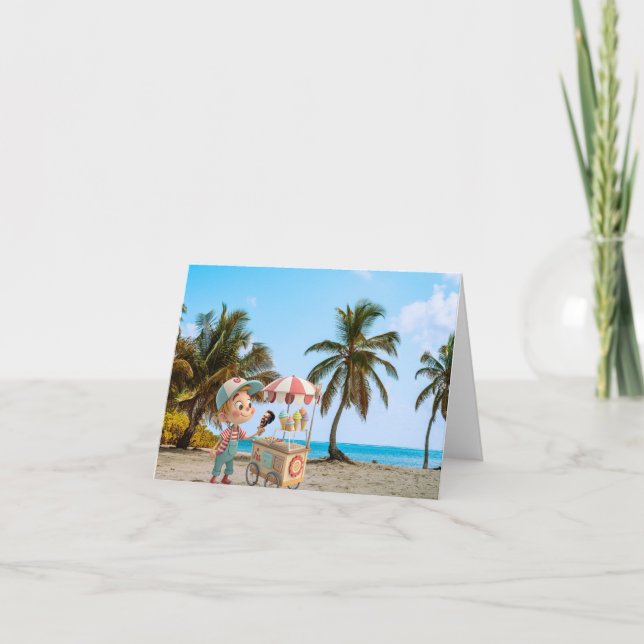 Cartão Eu Gritar Cone (Frente)