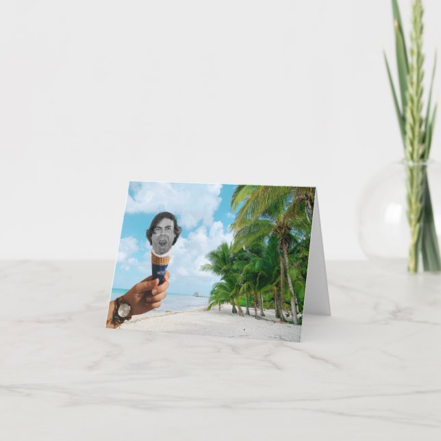 Cartão Eu Gritar Cone (Frente)