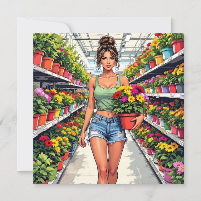 Cartão Eu imploro seu jardim | Funny Pun para Amigo (Frente)