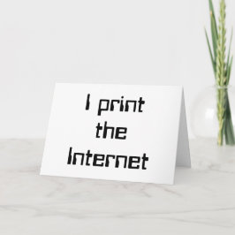 Cartão Eu impressão a Internet