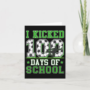 Cartão Eu Joguei 100 Dias De Futebol Escolar 100 Rapazes